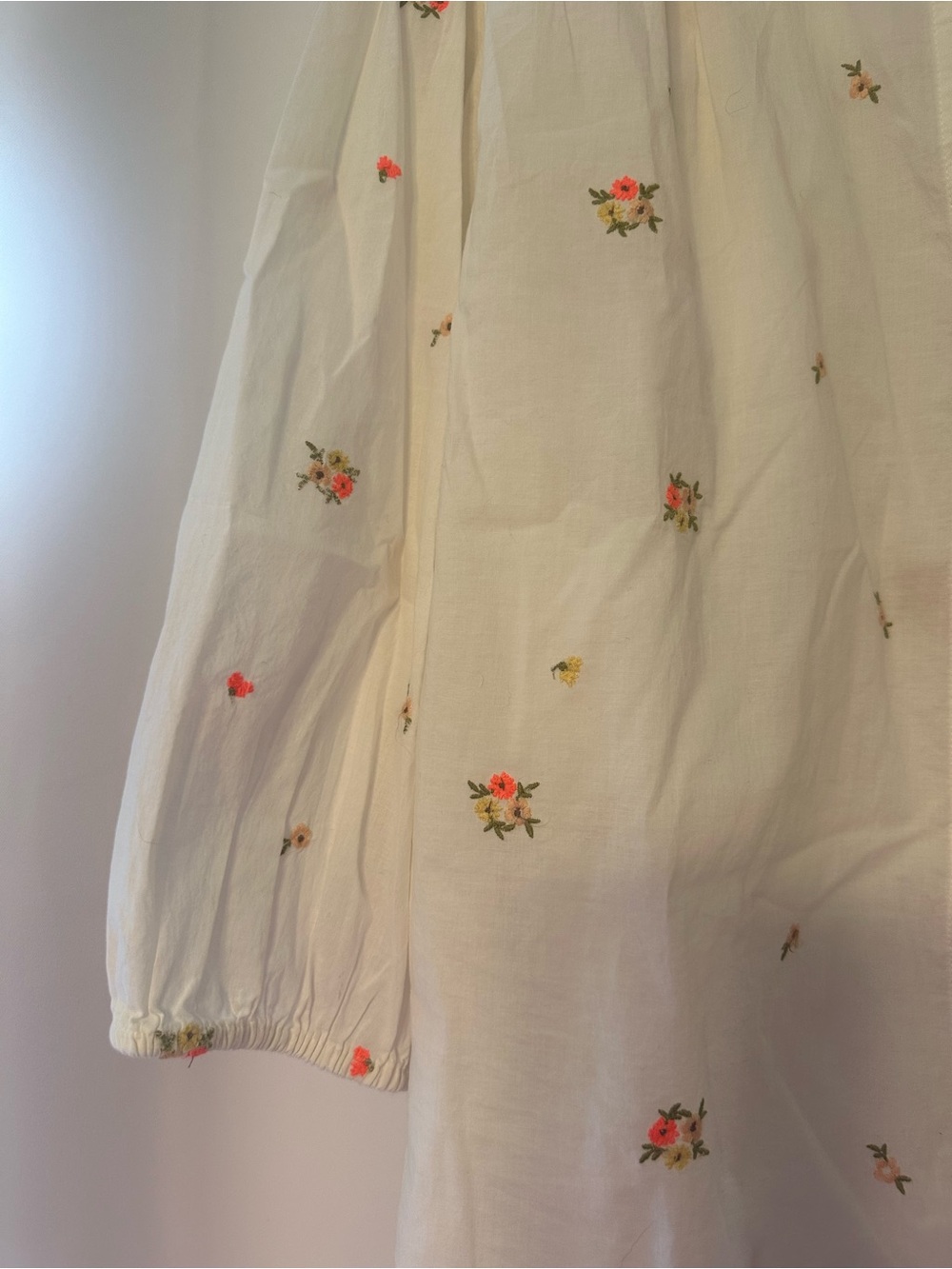 Old Navy White Embroidered Button-Up Blouse - Picture 3 of 6